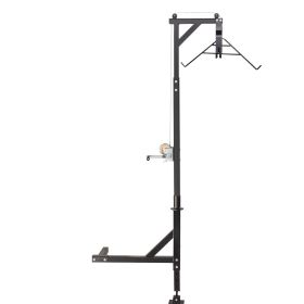 VEVOR Hitch Mounted Deer Hoist, 500 lbs Load Capacity, Hitch Game Hoist, Truck Hitch Deer Hoist with Winch Lift Gambrel Set, 2-inch Hitch Receive